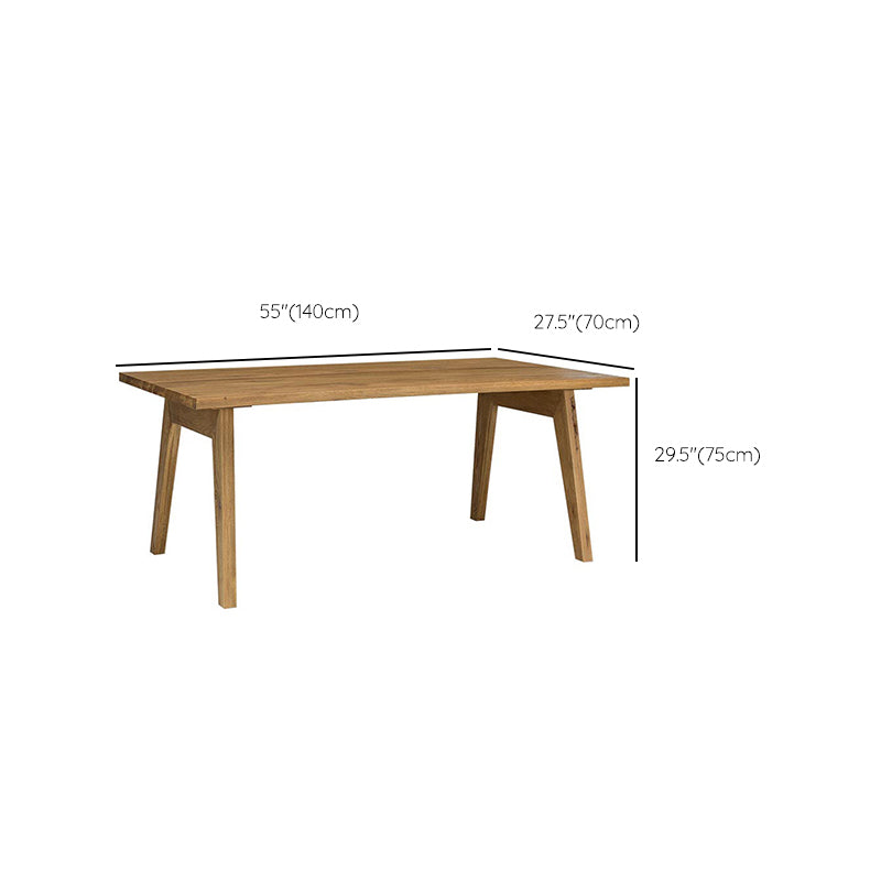 Rectangle Tripod Dinner Table Dining Room Solid Wood Dining Table