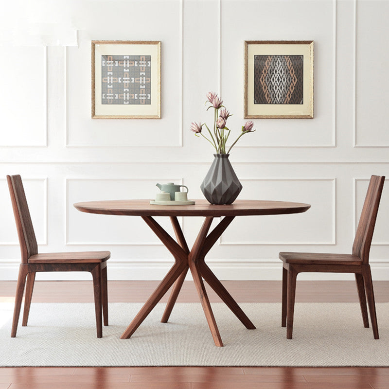 Kitchen Dinner Table Dining Room Round Solid Wood Dining Table