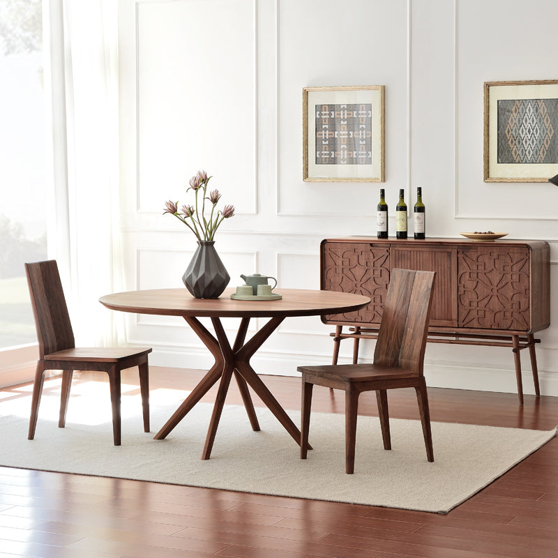 Kitchen Dinner Table Dining Room Round Solid Wood Dining Table