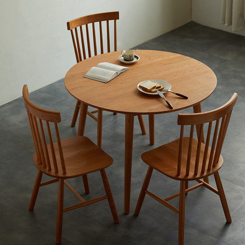 Dining Room Dinner Kitchen Table Round Solid Wood Dining Table