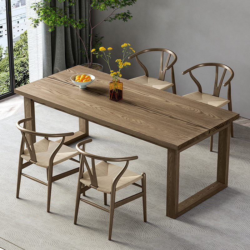 Modern Rectangle Wood Dining Table 1/4/5/7 Pieces Dining Set for Dining Room