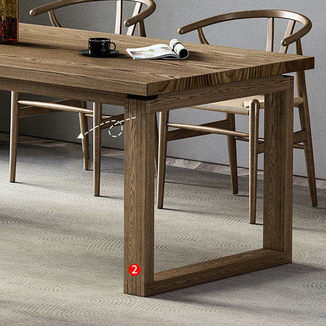 Modern Rectangle Wood Dining Table 1/4/5/7 Pieces Dining Set for Dining Room