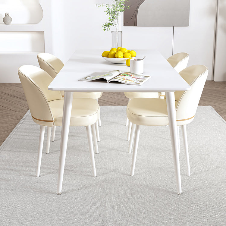 Modern Rectangle Stone Dining Table 1/5/7 Pieces Dining Set for Dining Room