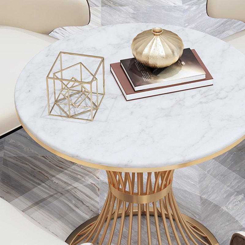 Modern Dining Set for Home 1/2/3/4/5 Pcs Round Dining Table Set with Padded Chairs