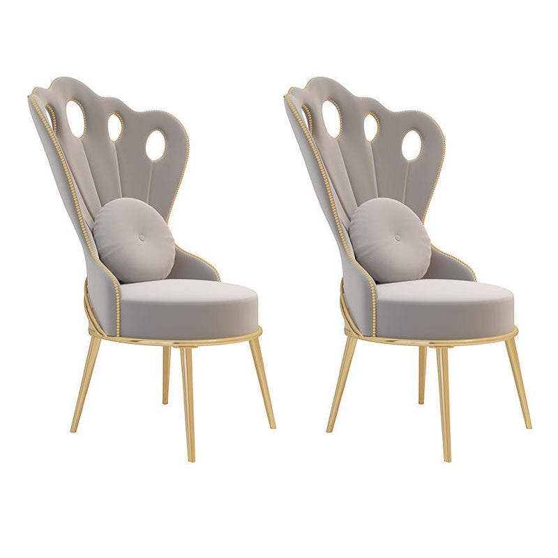 Round Dining Set for Kitchen 1/2/4/5 Pcs Glossy White Dinette Table Set