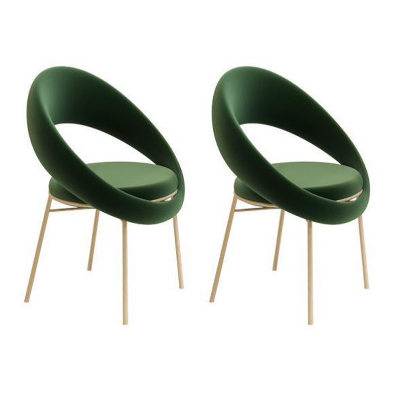 Round Dining Set for Kitchen 1/2/4/5 Pcs Glossy White Dinette Table Set