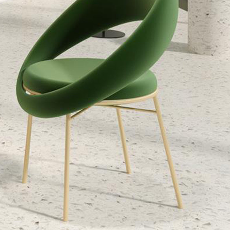 Round Dining Set for Kitchen 1/2/4/5 Pcs Glossy White Dinette Table Set