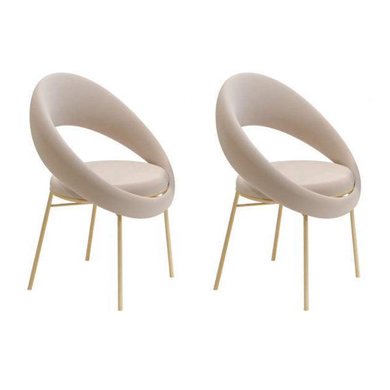 Round Dining Set for Kitchen 1/2/4/5 Pcs Glossy White Dinette Table Set