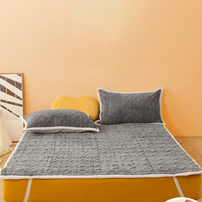 Jacquard Non-Pilling Sheet Polyester Solid Color Ultra-Soft Breathable Sheet