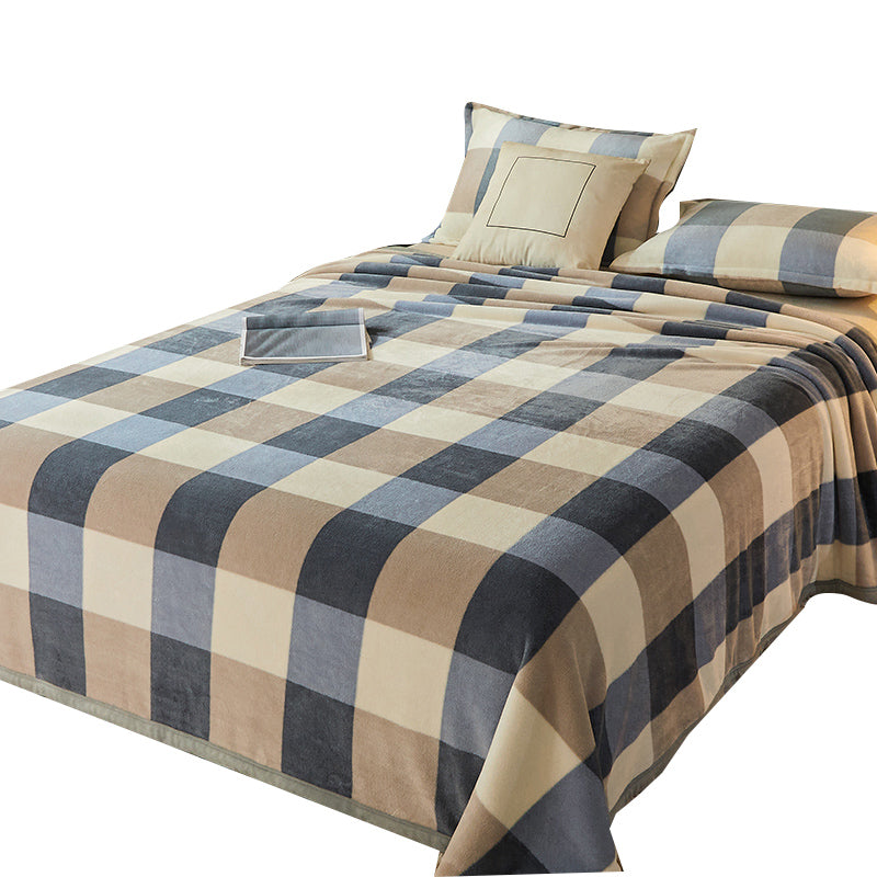 Non-Pilling Sheet Cartoon Painting Flannel Breathable Soft Fade Resistant Bed Sheet