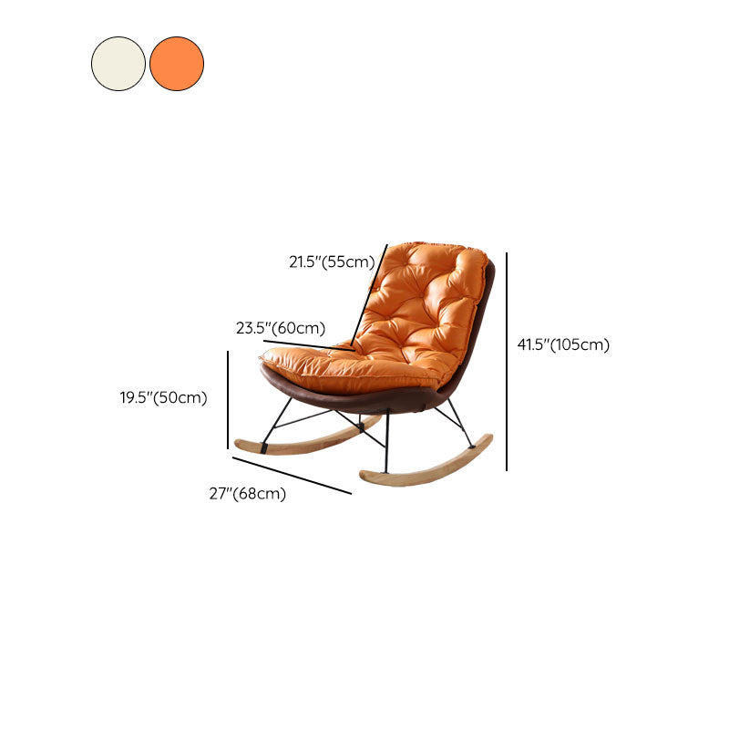Modern Light Luxury Lazy Sofa Chair Leisure Lounge Rocking Chair