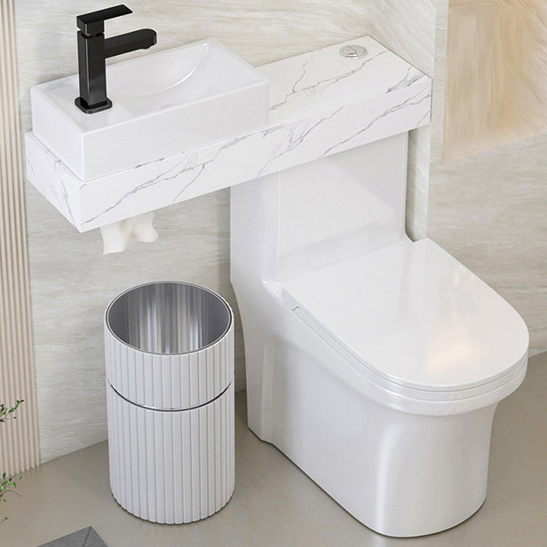 Contemporary Flush Toilet Floor Mount One-Piece Toilet Urine Toilet