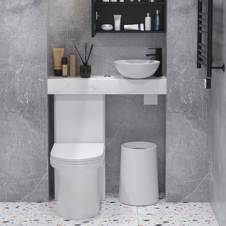 Contemporary Flush Toilet Floor Mount One-Piece Toilet Urine Toilet