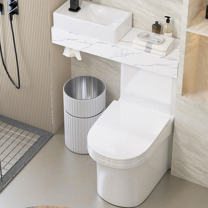 Contemporary Flush Toilet Floor Mount One-Piece Toilet Urine Toilet