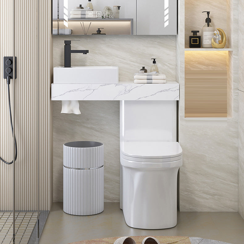 Contemporary Flush Toilet Floor Mount One-Piece Toilet Urine Toilet