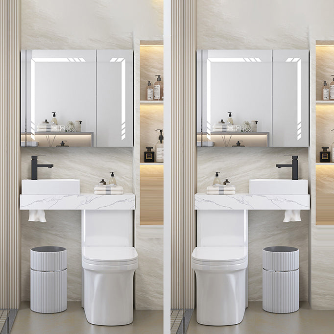 Contemporary Flush Toilet Floor Mount One-Piece Toilet Urine Toilet