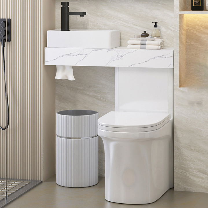 Contemporary Flush Toilet Floor Mount One-Piece Toilet Urine Toilet
