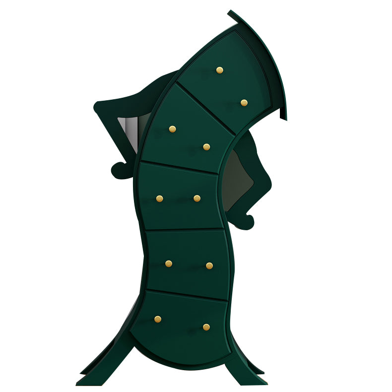 Classic Glam Dresser Manufactured Wood Storage Chest Dresser , 13.65 Inch Width