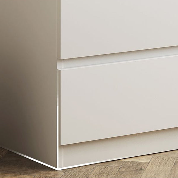 Ultra Modern Horizontal Double Dresser Wood Storage Chest Dresser for Bedroom