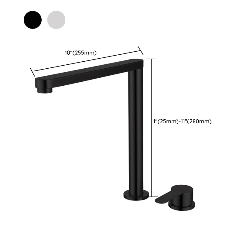 Modern Stainless Steel Kitchen Faucet with Single Handle Lead Free Faucet