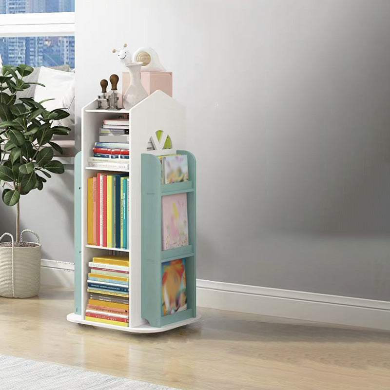 Scandinavian Open Back Standard Bookshelf Engineered Wood Bookcase