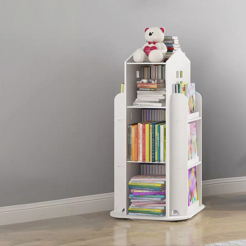 Scandinavian Open Back Standard Bookshelf Engineered Wood Bookcase