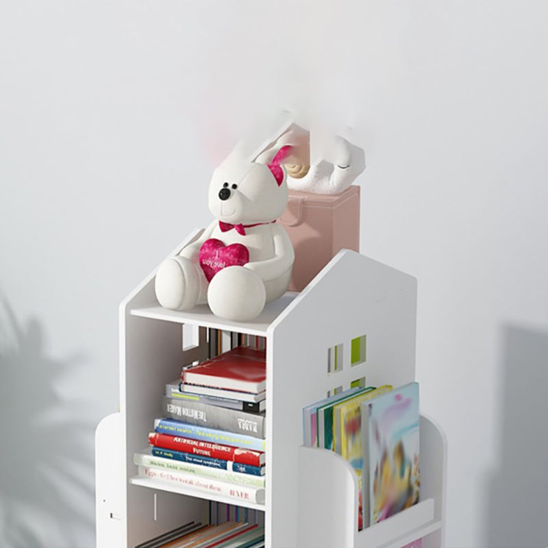 Scandinavian Open Back Standard Bookshelf Engineered Wood Bookcase