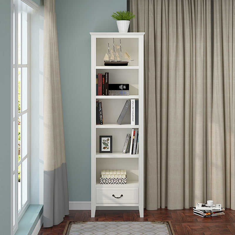 Modern Style Closed Back Bookshelf Standard Wooden Bookcase for Study Room