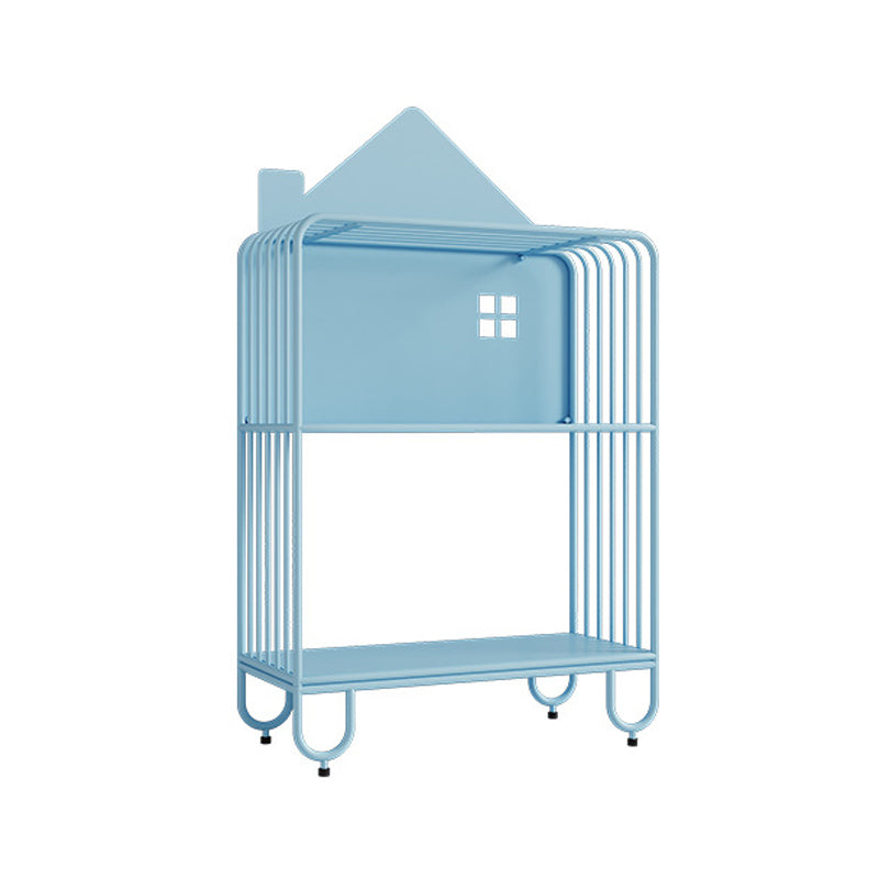 Scandinavian Metal Bookshelf Standard Open Back Bookcase with Shelves