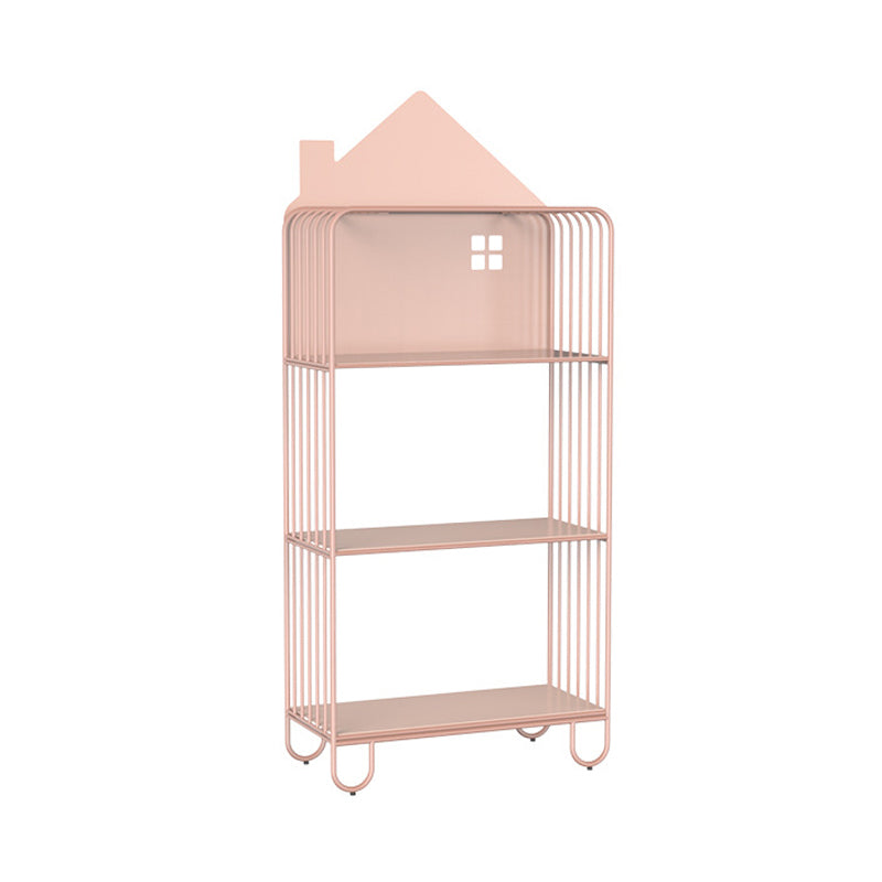 Scandinavian Metal Bookshelf Standard Open Back Bookcase with Shelves