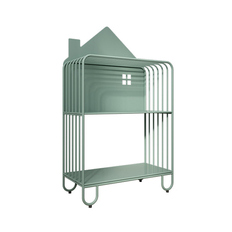 Scandinavian Metal Bookshelf Standard Open Back Bookcase with Shelves