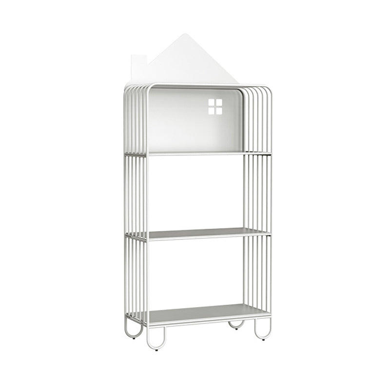 Scandinavian Metal Bookshelf Standard Open Back Bookcase with Shelves
