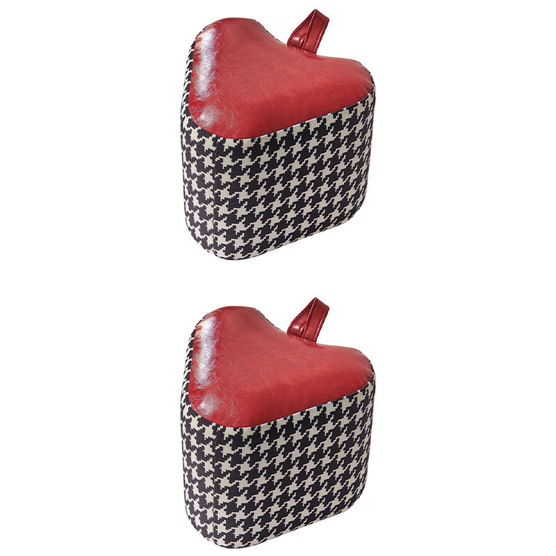 Color Block Fabric Standard Stool Modern Simple Upholstered Ottoman