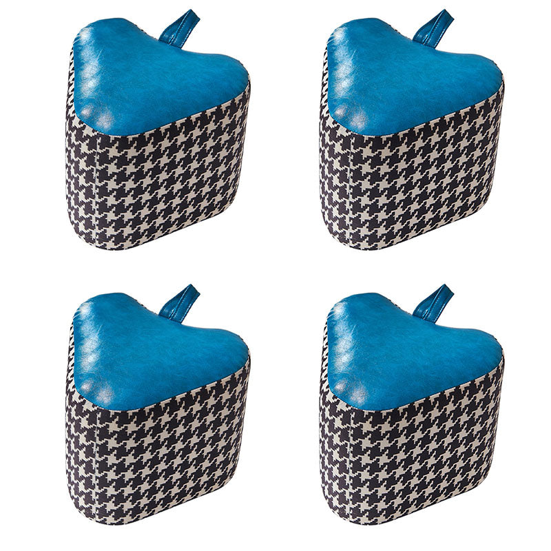 Color Block Fabric Standard Stool Modern Simple Upholstered Ottoman