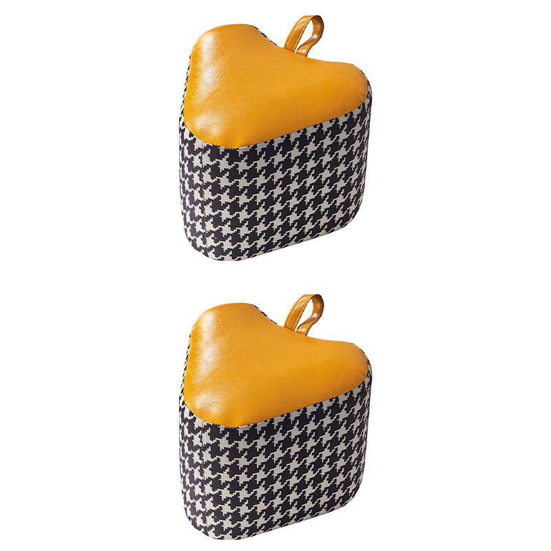 Color Block Fabric Standard Stool Modern Simple Upholstered Ottoman