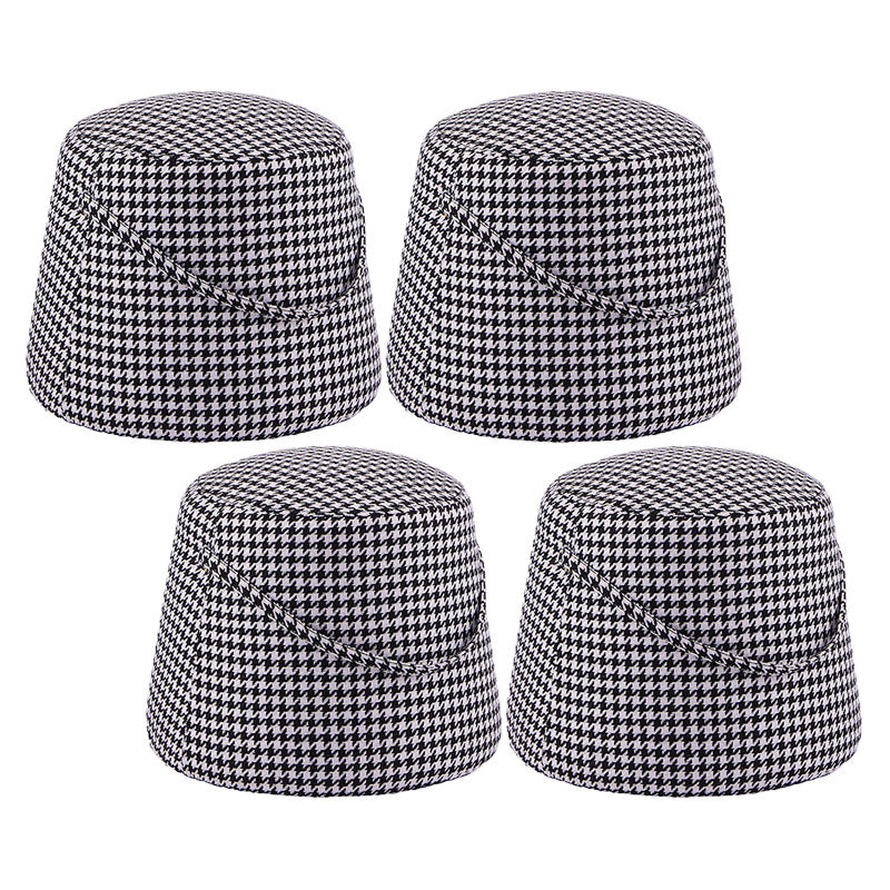Solid Color Fabric Standard Stool Modern Style Simple Round Stool