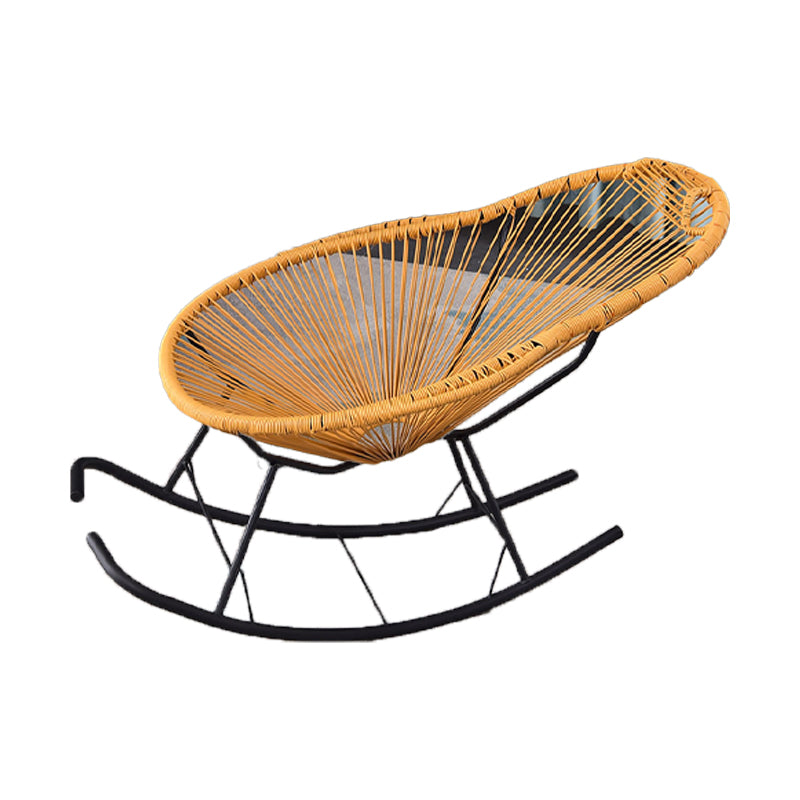 Iron Base Single Chaise Lazy Chair Lounge Home Rocking Chair