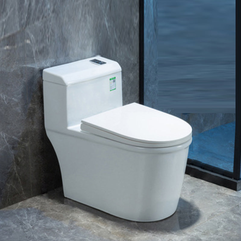 Contemporary One Piece Flush Toilet Floor Mounted White Urine Toilet for Washroom