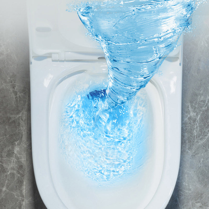 Contemporary One Piece Flush Toilet Floor Mounted White Urine Toilet for Washroom