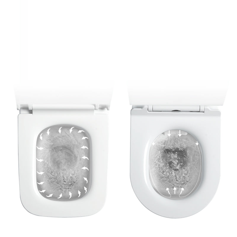 Contemporary One Piece Flush Toilet In-Wall Urine Toilet for Bathroom