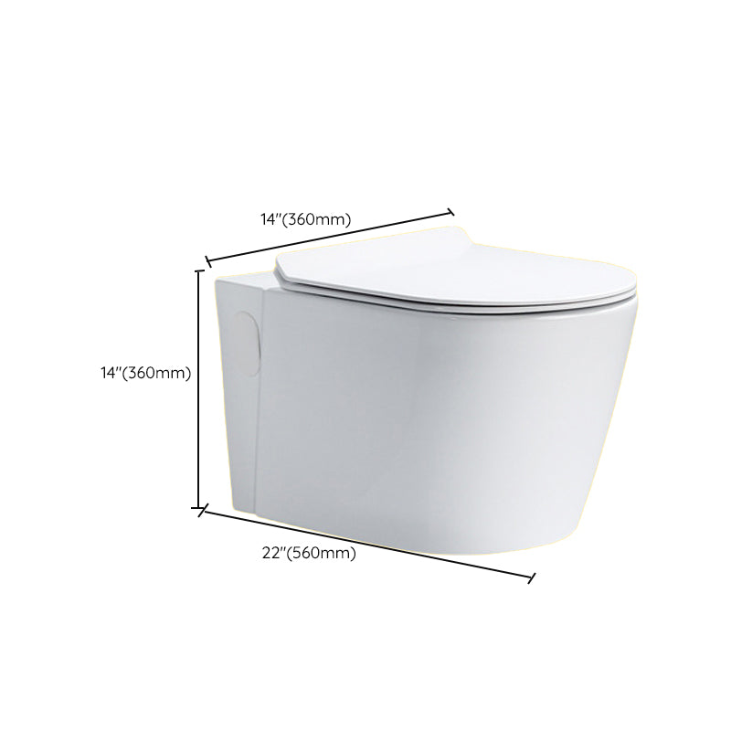 Contemporary One Piece Flush Toilet In-Wall Urine Toilet for Bathroom