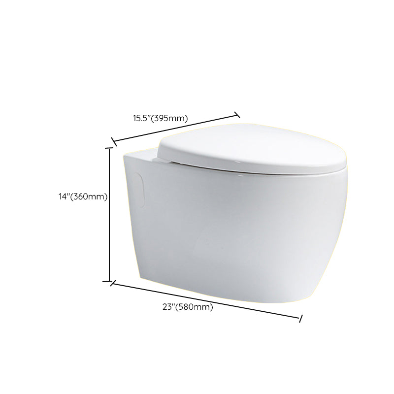 Contemporary One Piece Flush Toilet In-Wall Urine Toilet for Bathroom