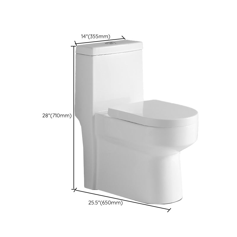Traditional Ceramic Flush Toilet Seat Included Urine Toilet for Bathroom