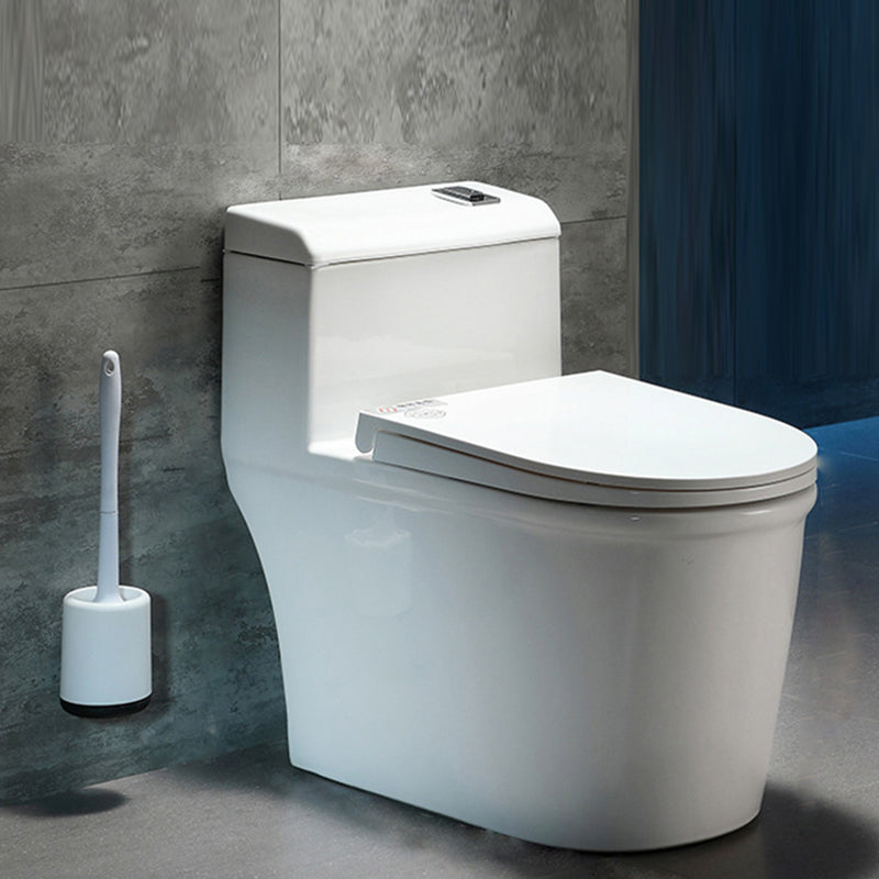 Contemporary 1 Piece Flush Toilet White Floor Mounted Urine Toilet for Washroom