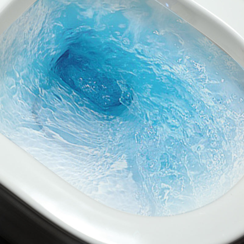 Contemporary 1 Piece Flush Toilet White Floor Mounted Urine Toilet for Washroom