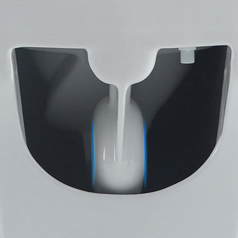 Traditional Ceramic Flush Toilet 1-Piece Toilet Bowl for Bathroom