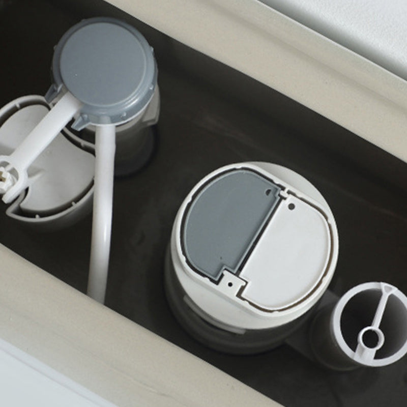 Traditional Ceramic Flush Toilet 1-Piece Toilet Bowl for Bathroom