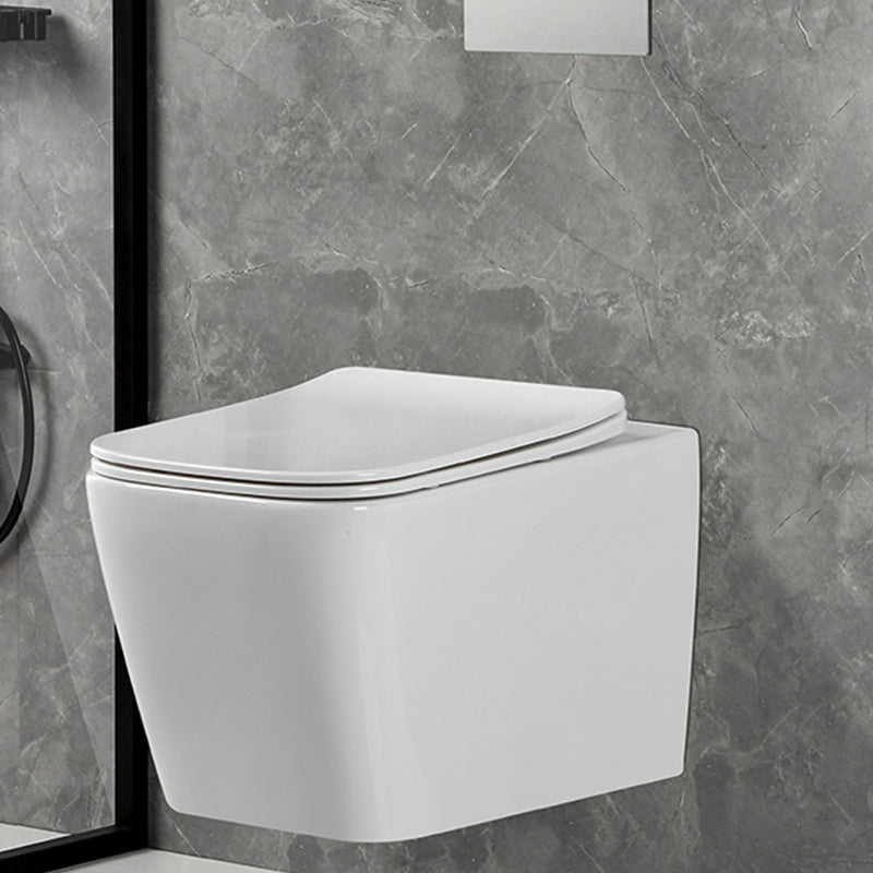 Contemporary Flush Toilet Wall Mount One-Piece Toilet Porcelain Toilet