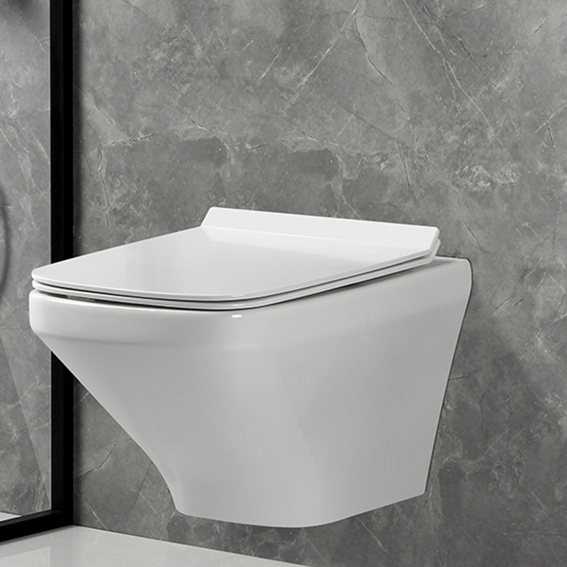 Contemporary Flush Toilet Wall Mount One-Piece Toilet Porcelain Toilet