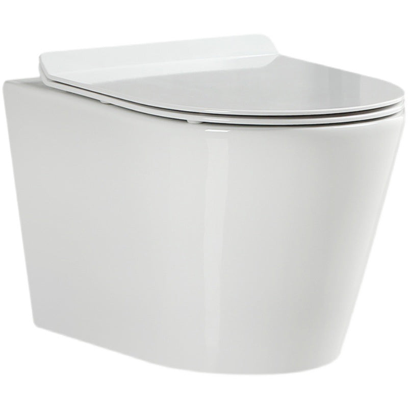 Contemporary Flush Toilet Wall Mount One-Piece Toilet Porcelain Toilet